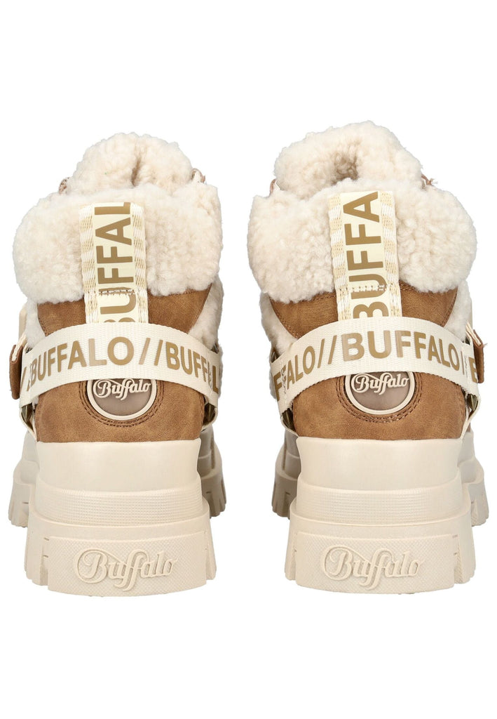 Buffalo Stiefelette Lederimitat/Textil Beige Warmfutter