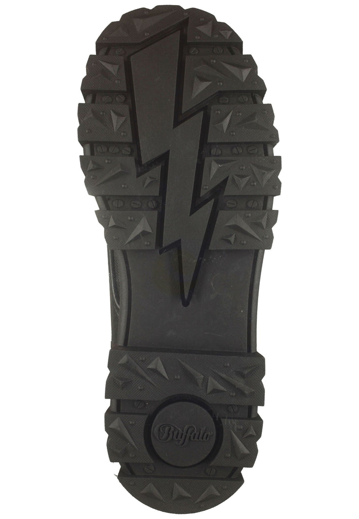 Buffalo Stiefelette Lederimitat/Textil Schwarz