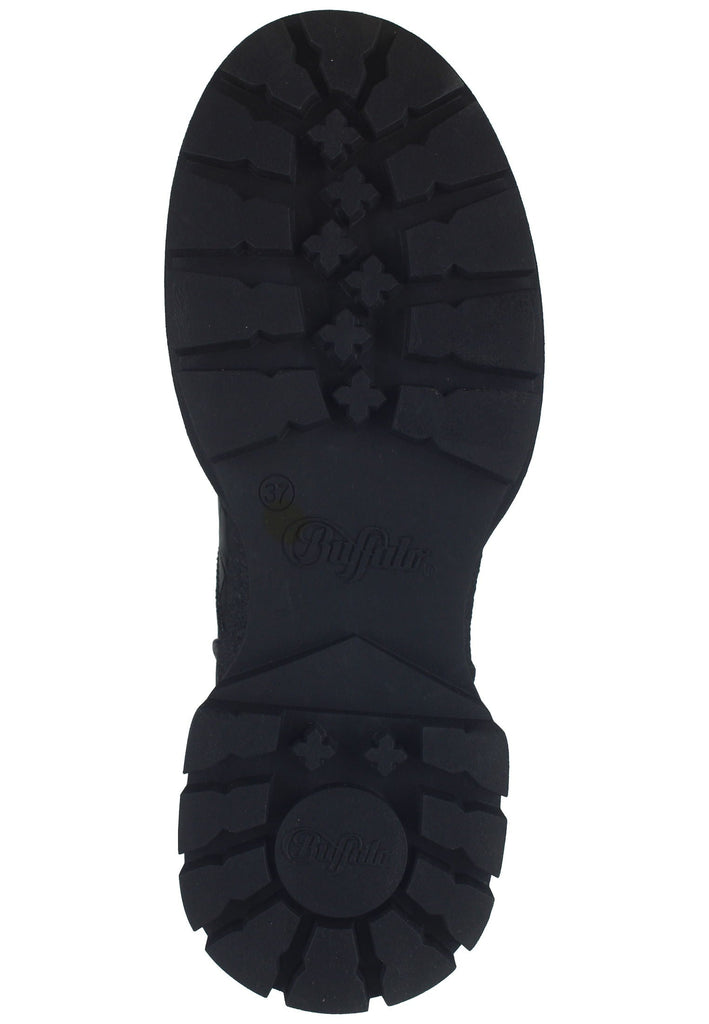 Buffalo Stiefelette Lederimitat/Textil Schwarz