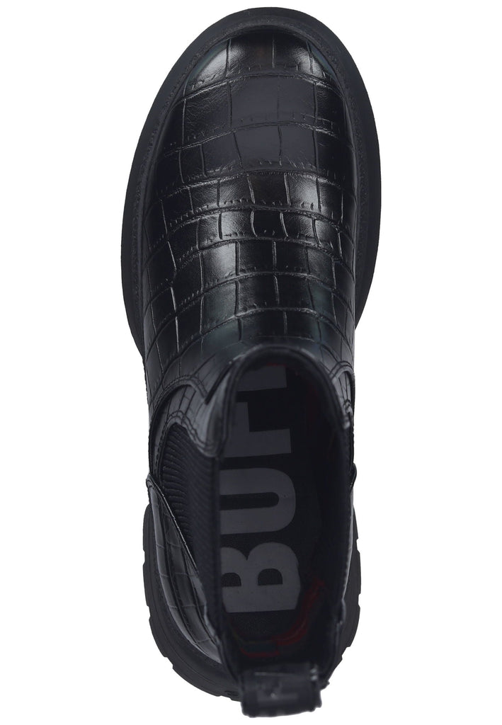 Buffalo Stiefelette Lederimitat/Textil Schwarz