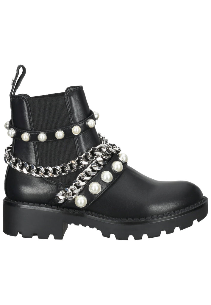 Buffalo Stiefelette Lederimitat/Textil Schwarz