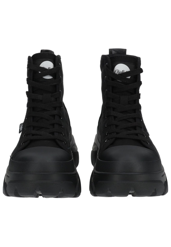 Buffalo Stiefelette Lederimitat/Textil Schwarz