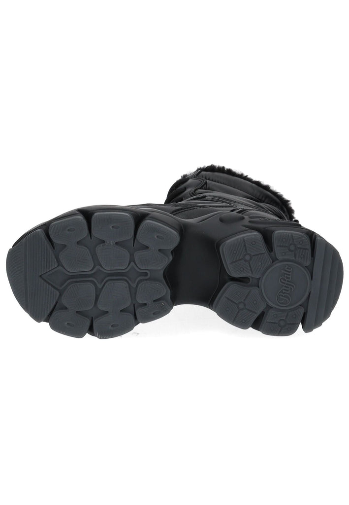 Buffalo Stiefelette Lederimitat/Textil Schwarz Warmfutter
