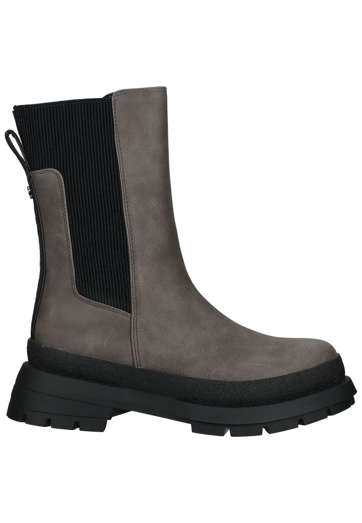 Buffalo Stiefelette Lederimitat/Textil Taupe