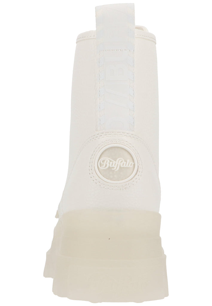 Buffalo Stiefelette Lederimitat Weiß