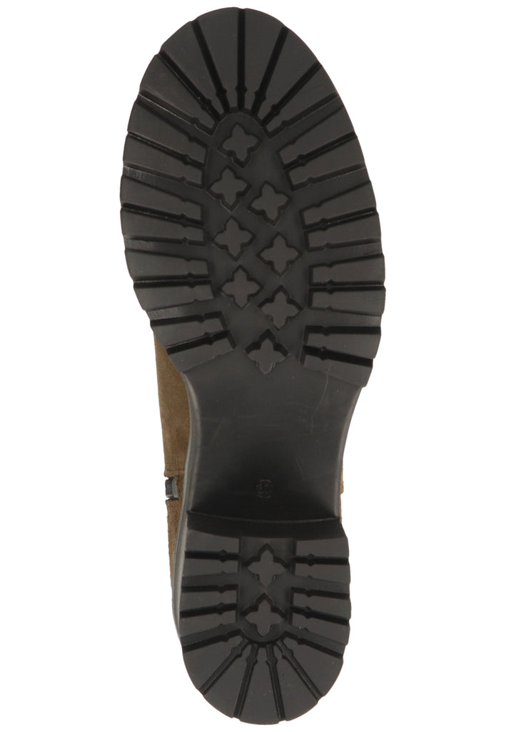 Buffalo Stiefelette Nubukleder Khaki