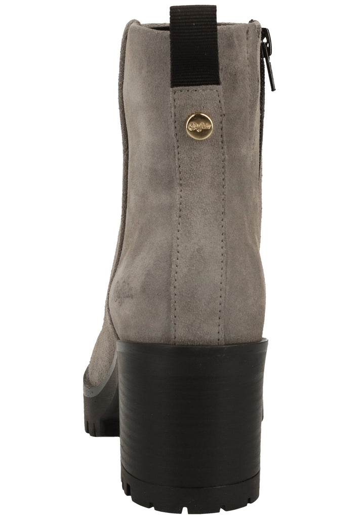 Buffalo Stiefelette Nubukleder Taupe