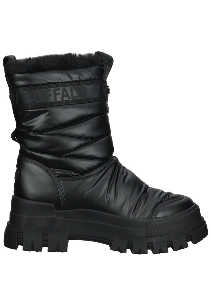 Buffalo Stiefelette Nylon Schwarz Warmfutter
