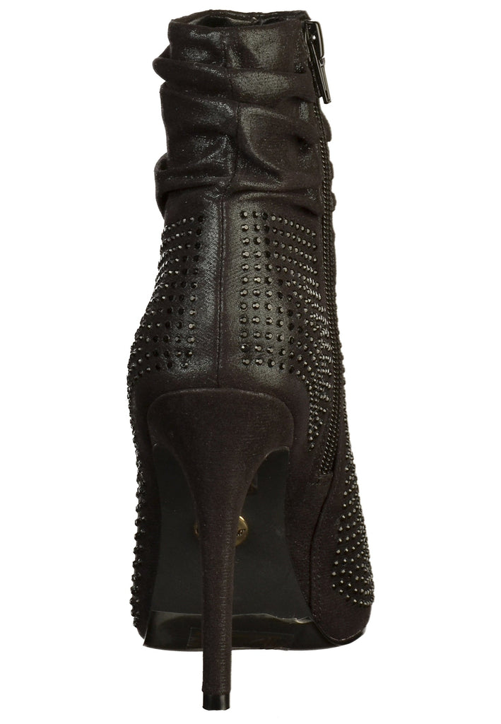 Buffalo Stiefelette Textil Schwarz