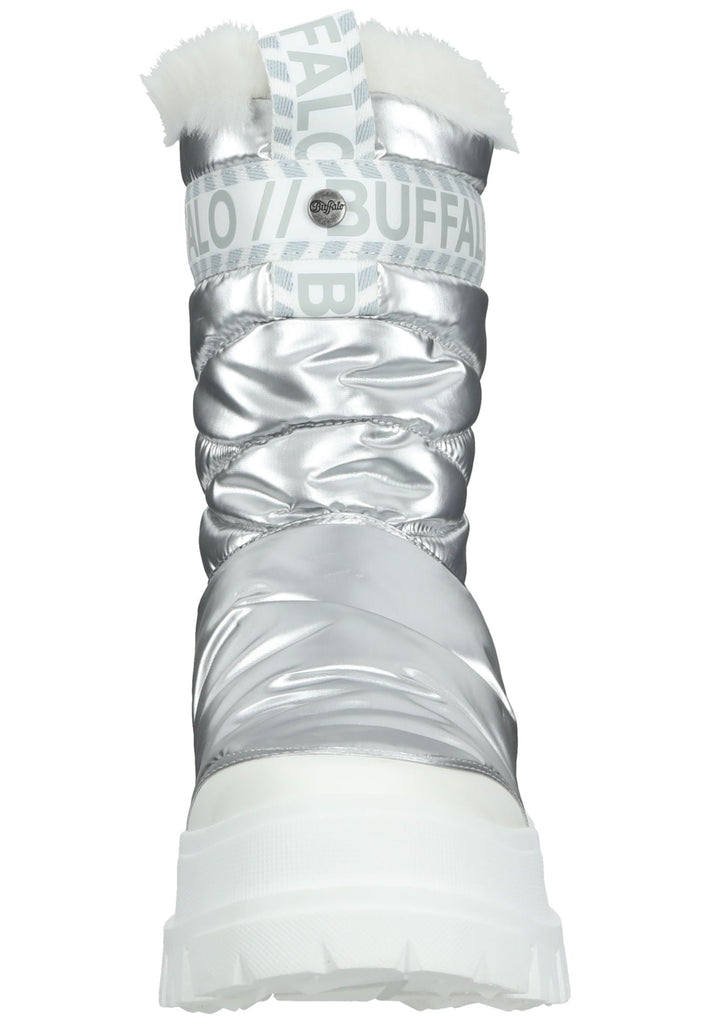 Buffalo Stiefelette Textil Silber Warmfutter