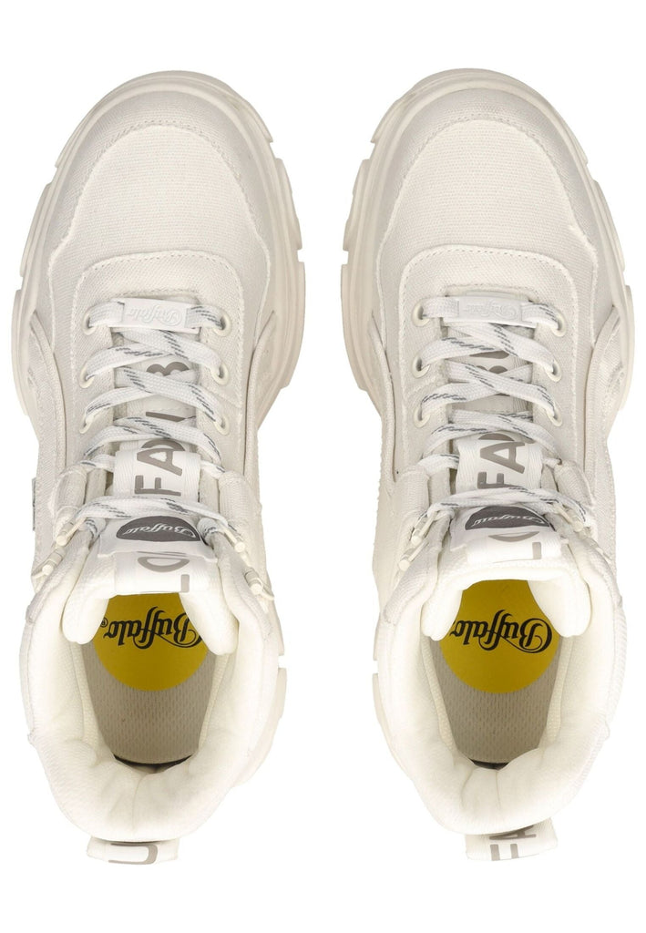 Buffalo Stiefelette Textil Weiß