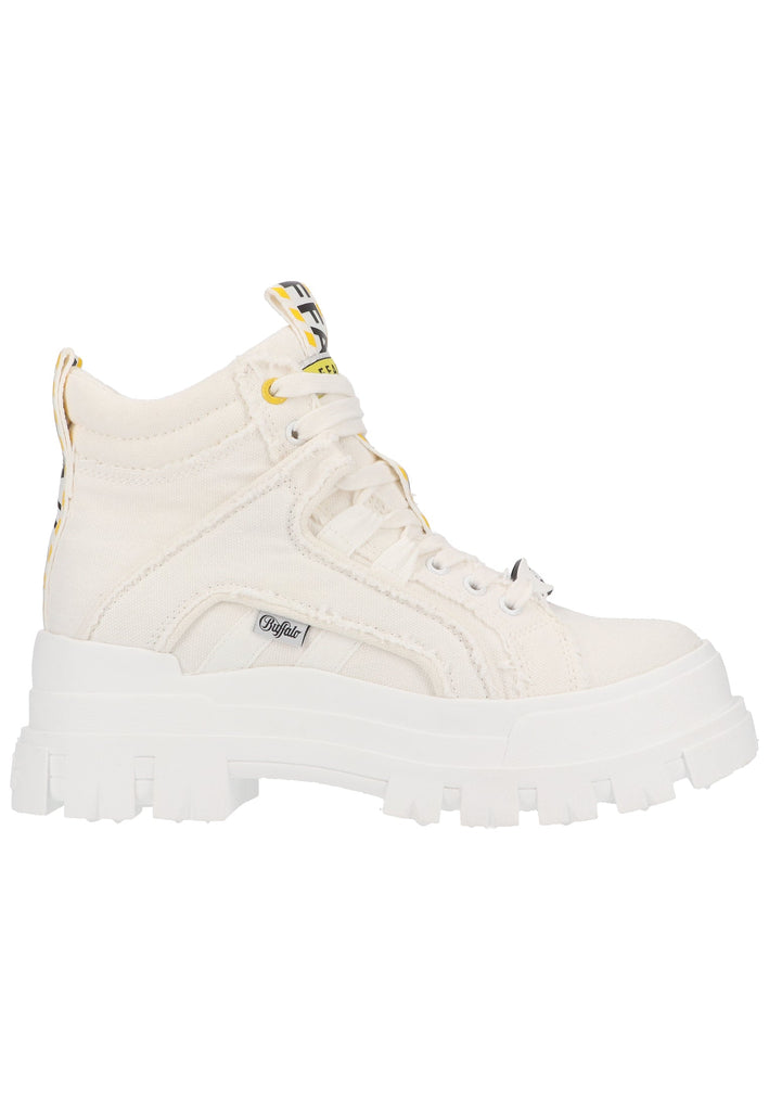 Buffalo Stiefelette Textil Weiß