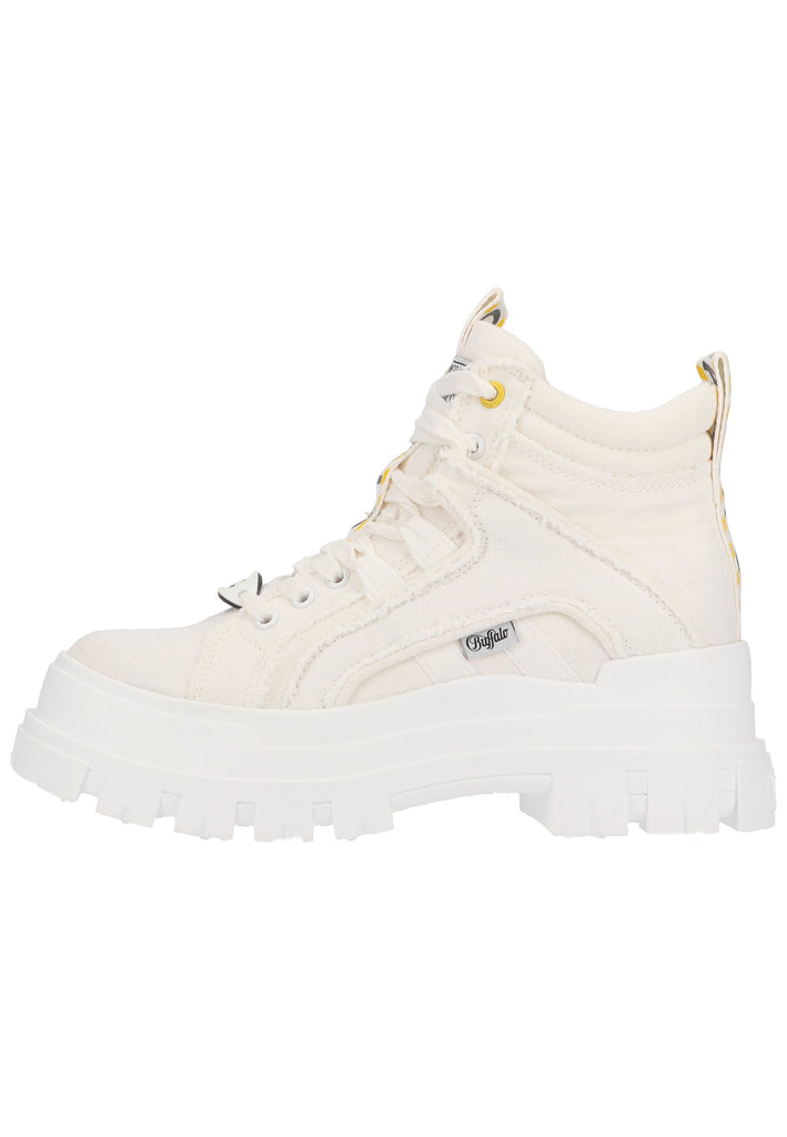 Buffalo Stiefelette Textil Weiß