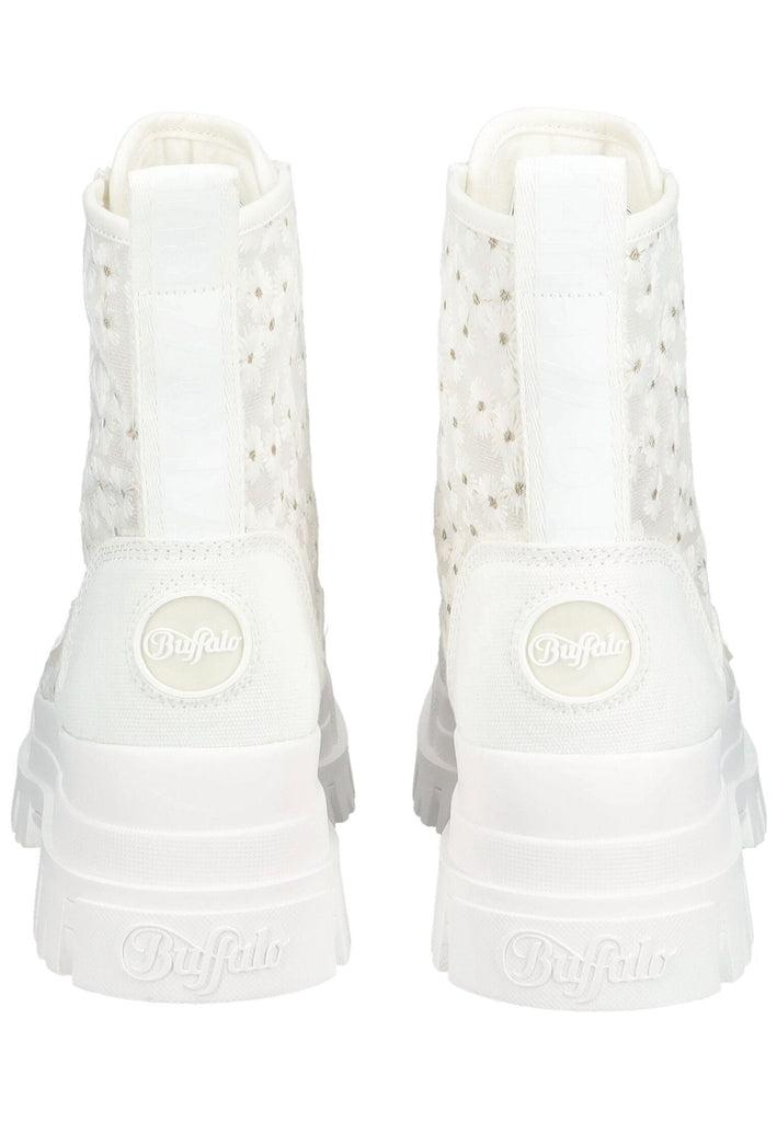 Buffalo Stiefelette Textil Weiß/Gold