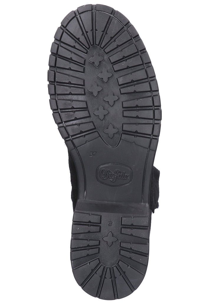 Buffalo Stiefelette Veloursleder Schwarz