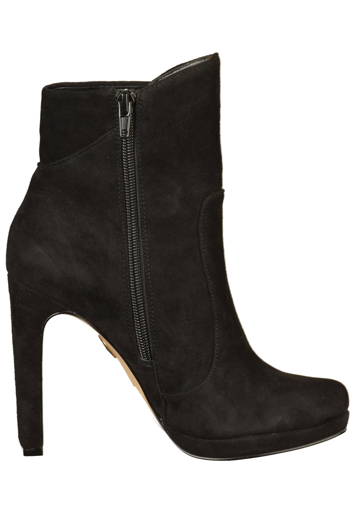 Buffalo Stiefelette Veloursleder Schwarz