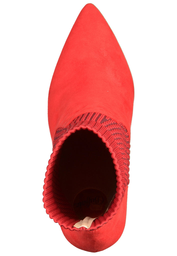 Buffalo Stiefelette Veloursleder/Textil Rot