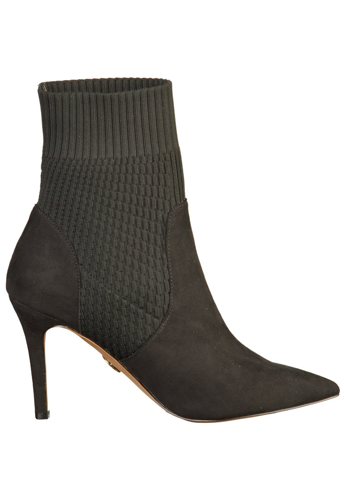 Buffalo Stiefelette Veloursleder/Textil Schwarz