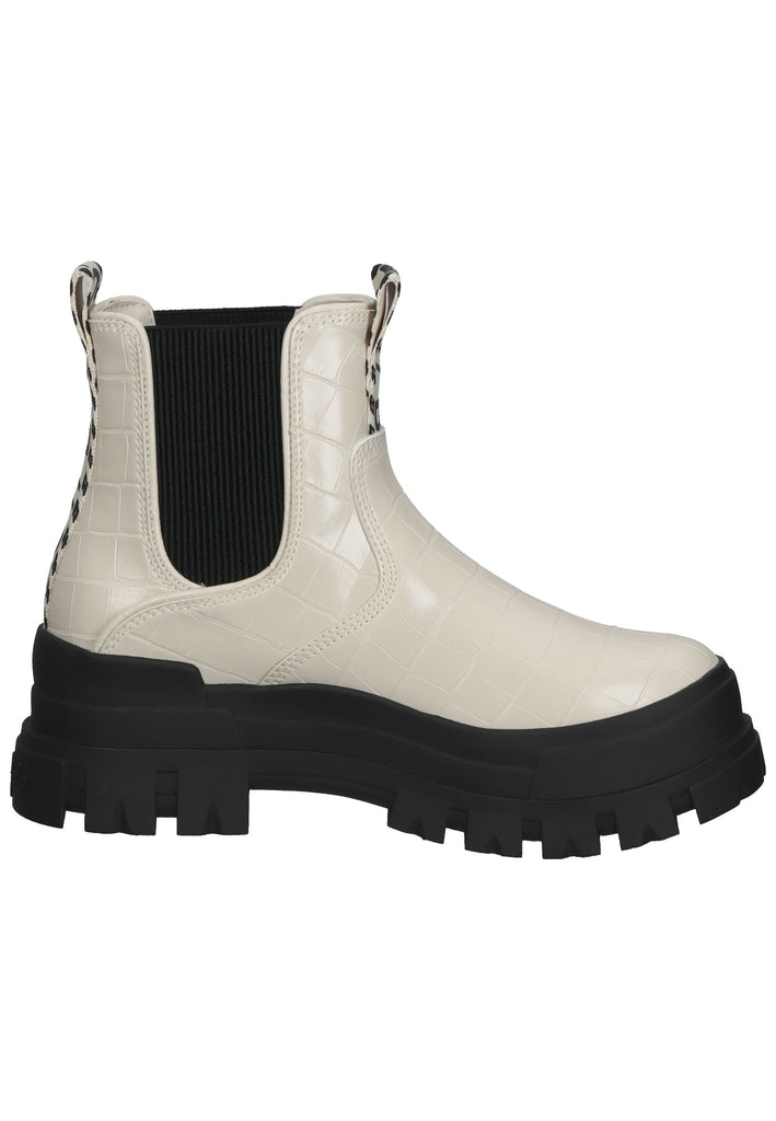Stiefeletten Buffalo Stiefelette Lederimitat Cream