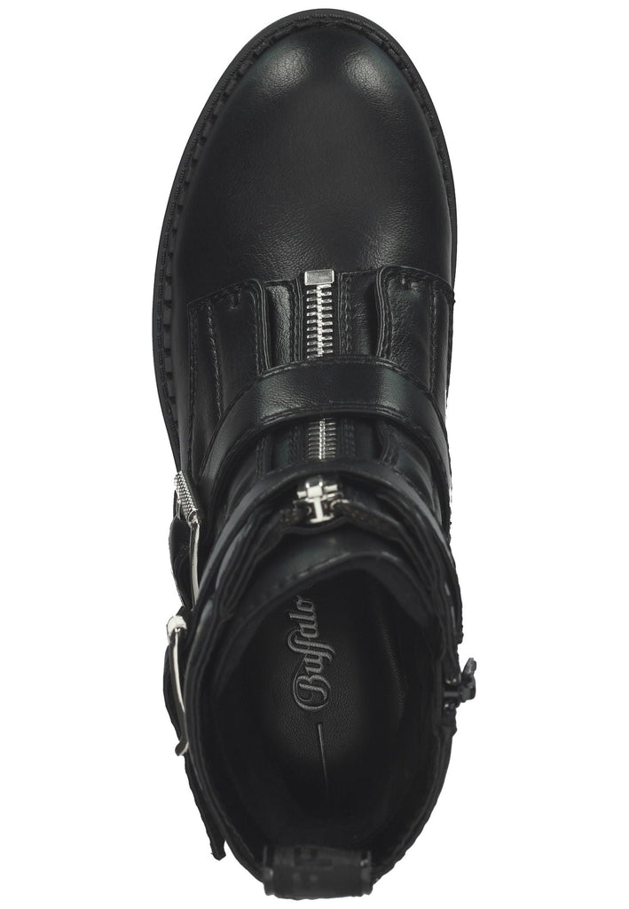 Stiefeletten Buffalo Stiefelette Lederimitat Schwarz