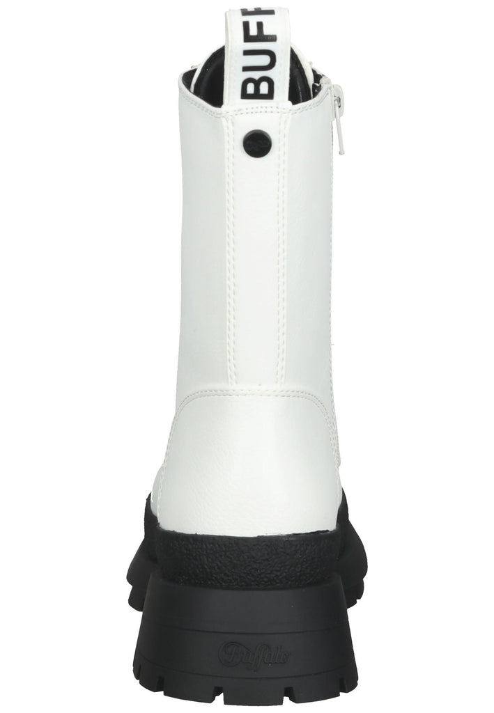 Stiefeletten Buffalo Stiefelette Lederimitat Weiß
