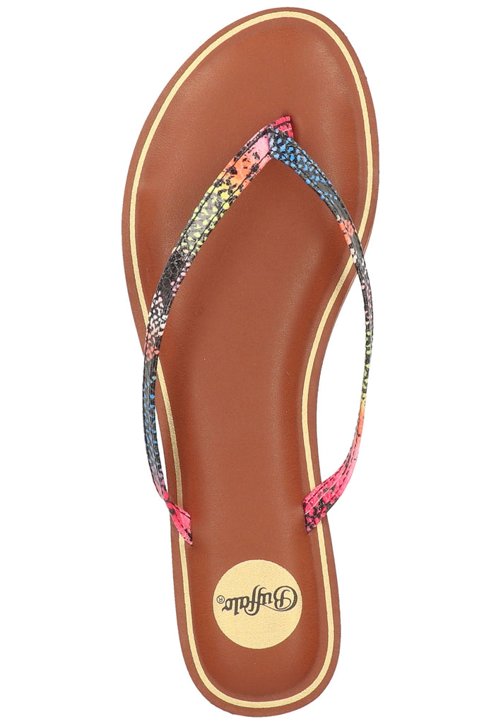 Buffalo Zehensteg Lederimitat Pink