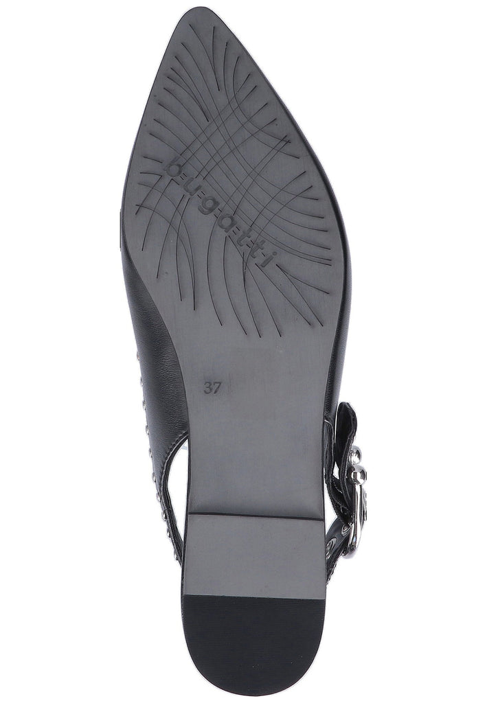 Bugatti Ballerinas Glattleder Schwarz