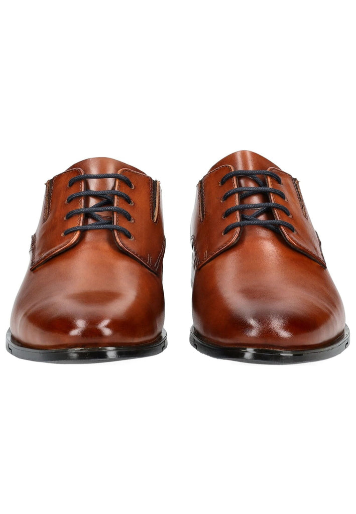 Bugatti Businessschuhe Glattleder Cognac