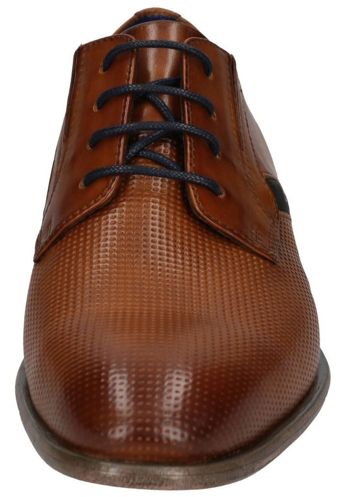 Bugatti Businessschuhe Glattleder Cognac