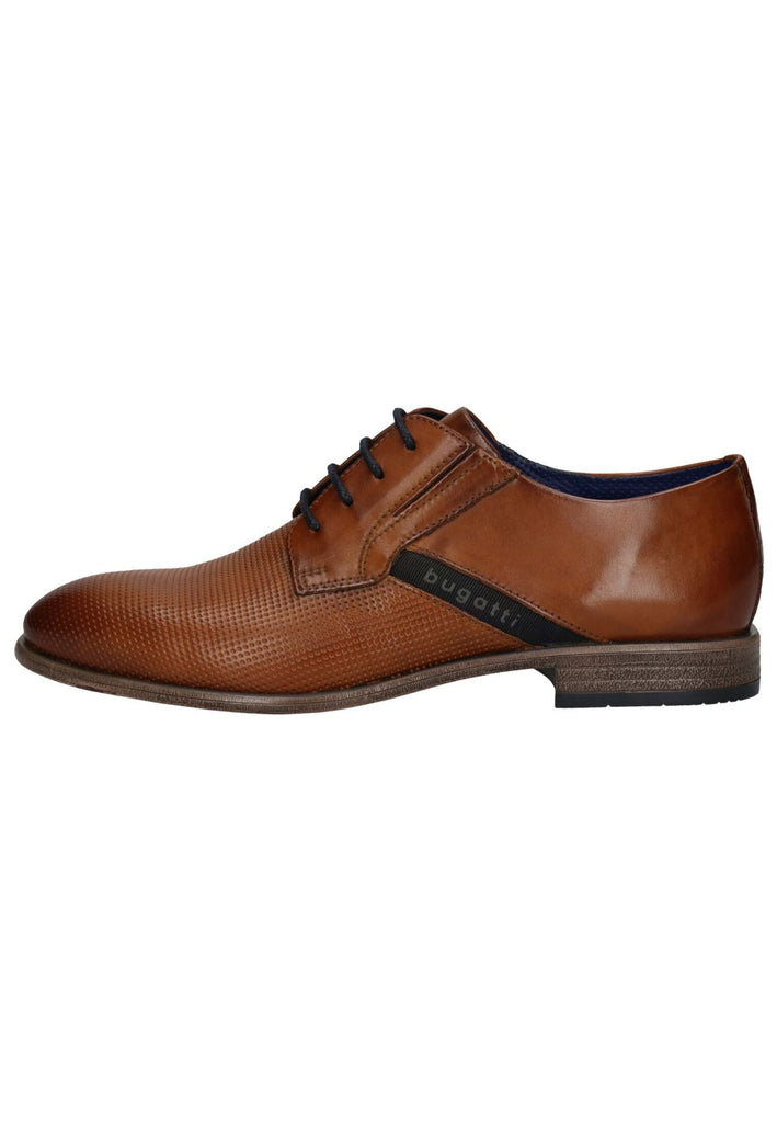 Bugatti Businessschuhe Glattleder Cognac