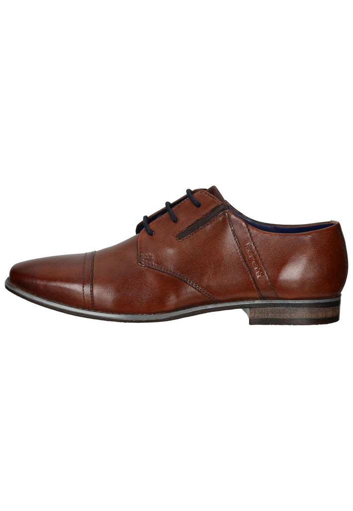 Bugatti Businessschuhe Glattleder Cognac