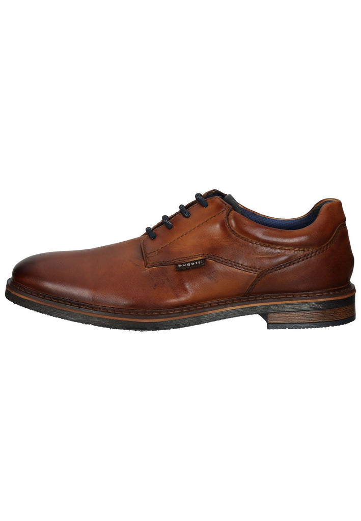 Bugatti Businessschuhe Glattleder Cognac