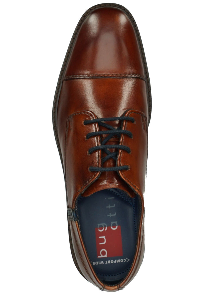 Bugatti Businessschuhe Glattleder Cognac