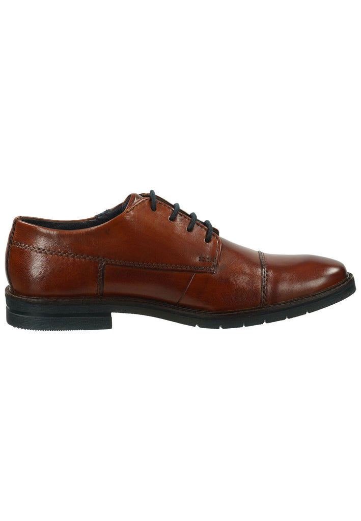 Bugatti Businessschuhe Glattleder Cognac