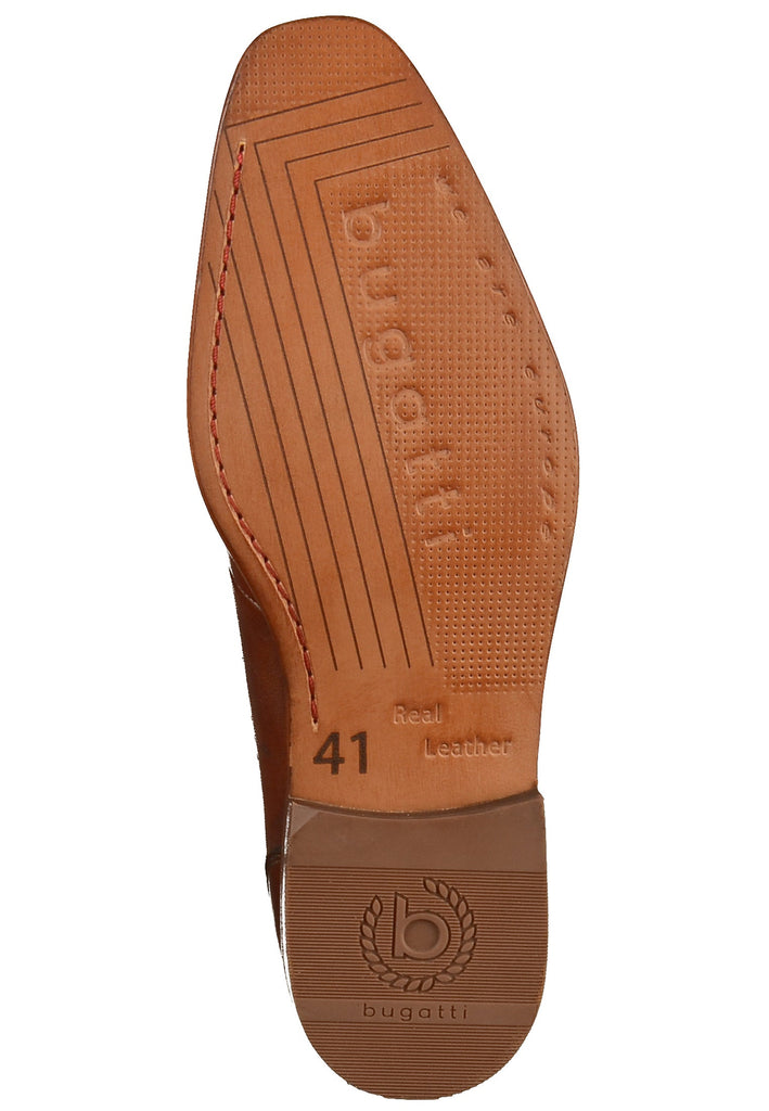 Bugatti Businessschuhe Glattleder Cognac