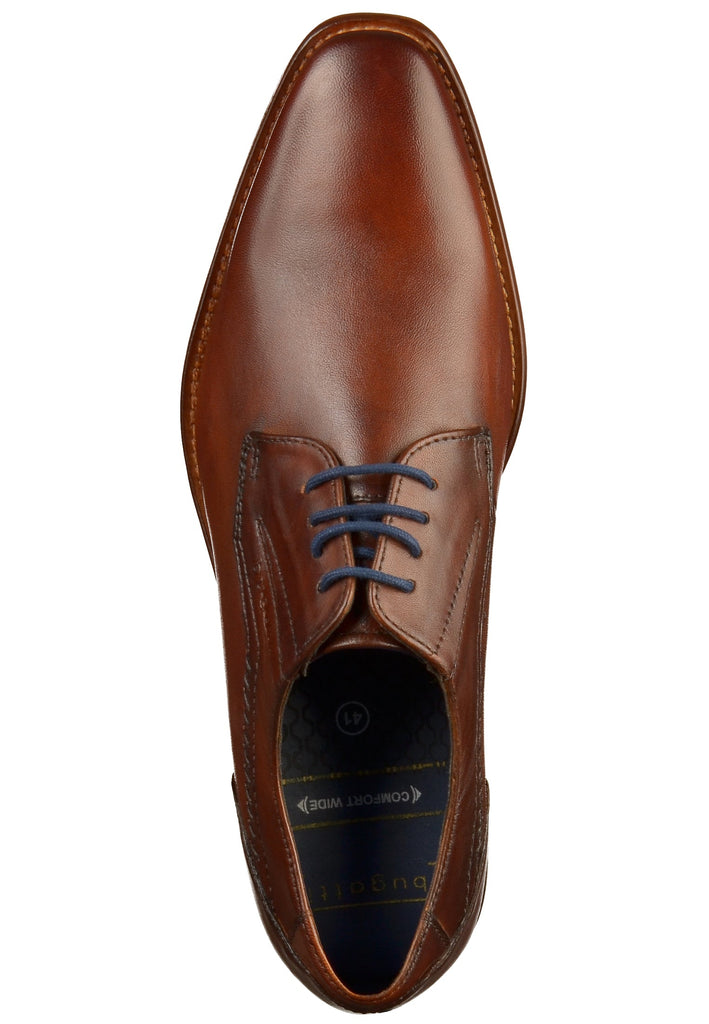 Bugatti Businessschuhe Glattleder Cognac