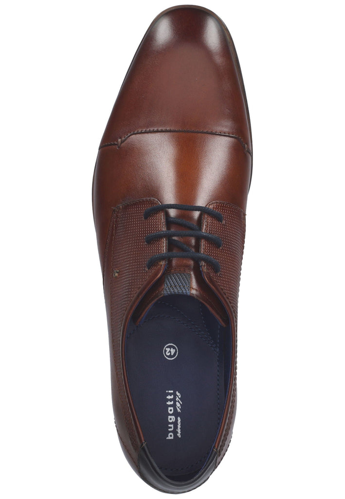 Bugatti Businessschuhe Glattleder Cognac