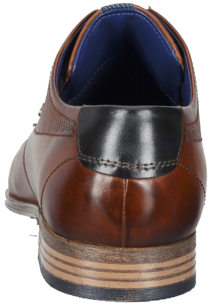 Bugatti Businessschuhe Glattleder Cognac