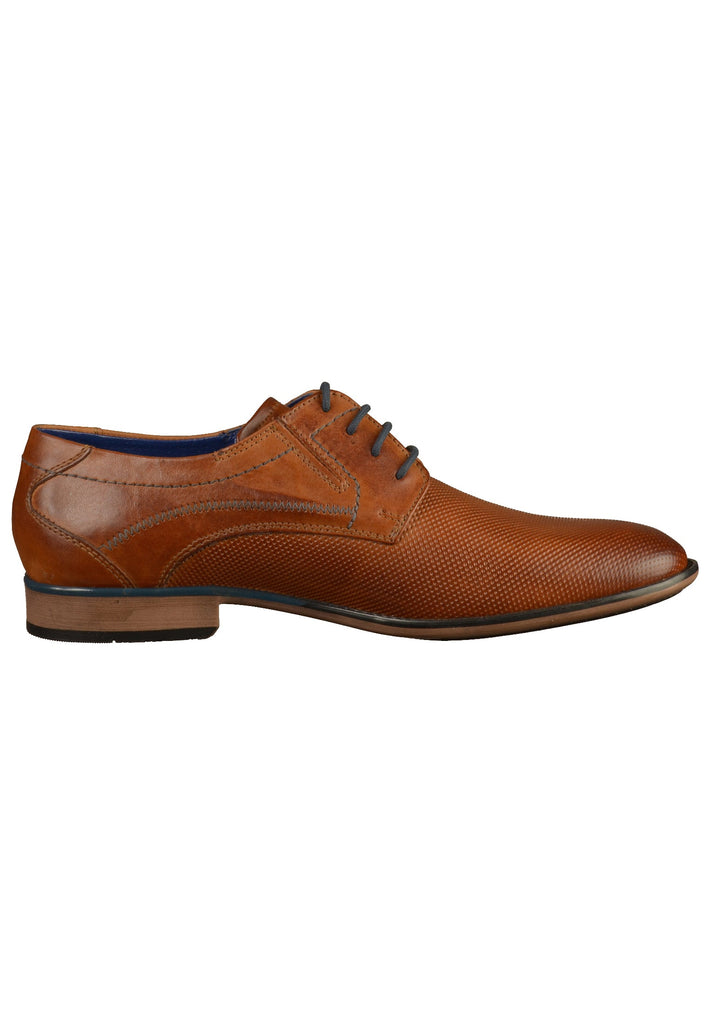 Bugatti Businessschuhe Glattleder Cognac