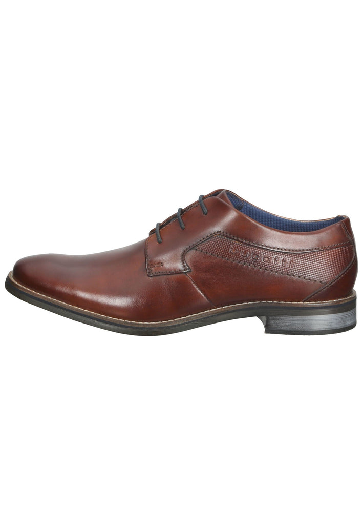 Bugatti Businessschuhe Glattleder Cognac