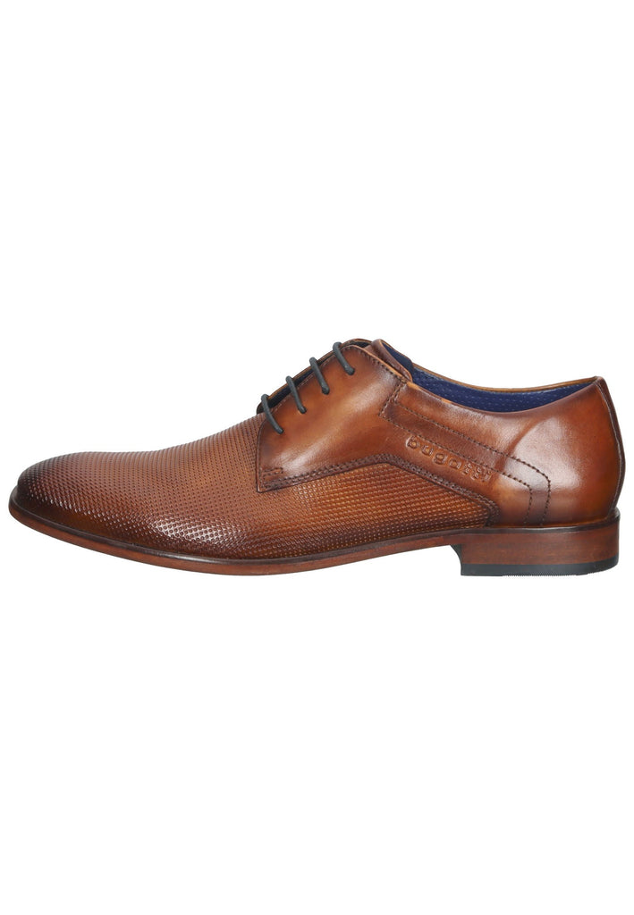 Bugatti Businessschuhe Glattleder Cognac
