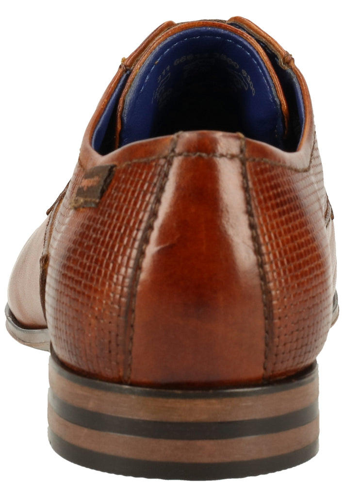 Bugatti Businessschuhe Glattleder Cognac