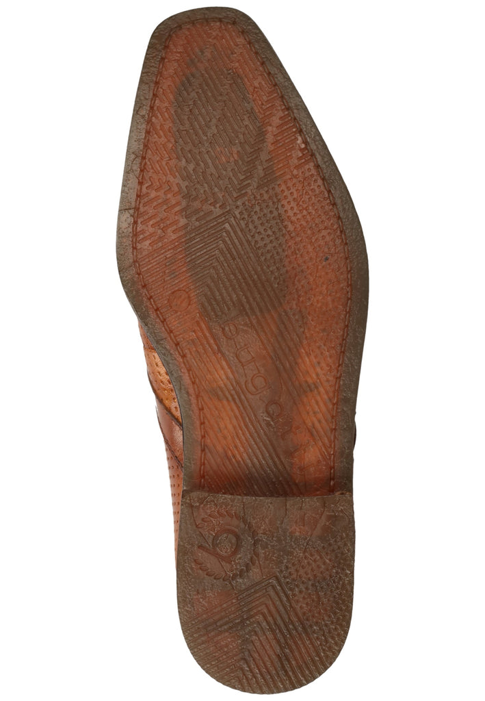 Bugatti Businessschuhe Glattleder Cognac