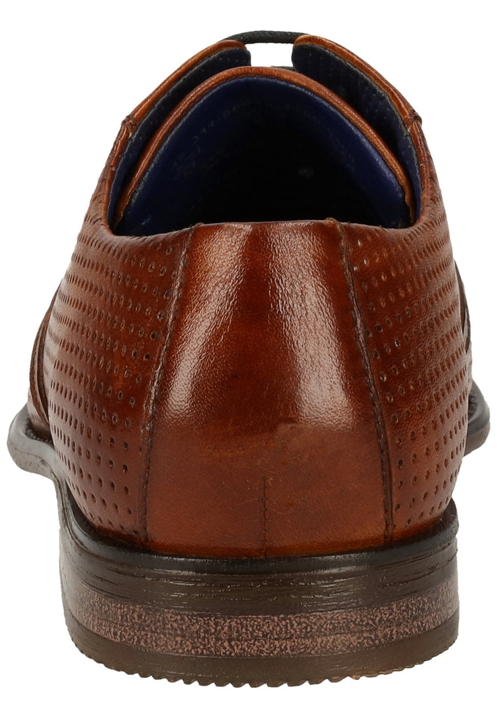 Bugatti Businessschuhe Glattleder Cognac
