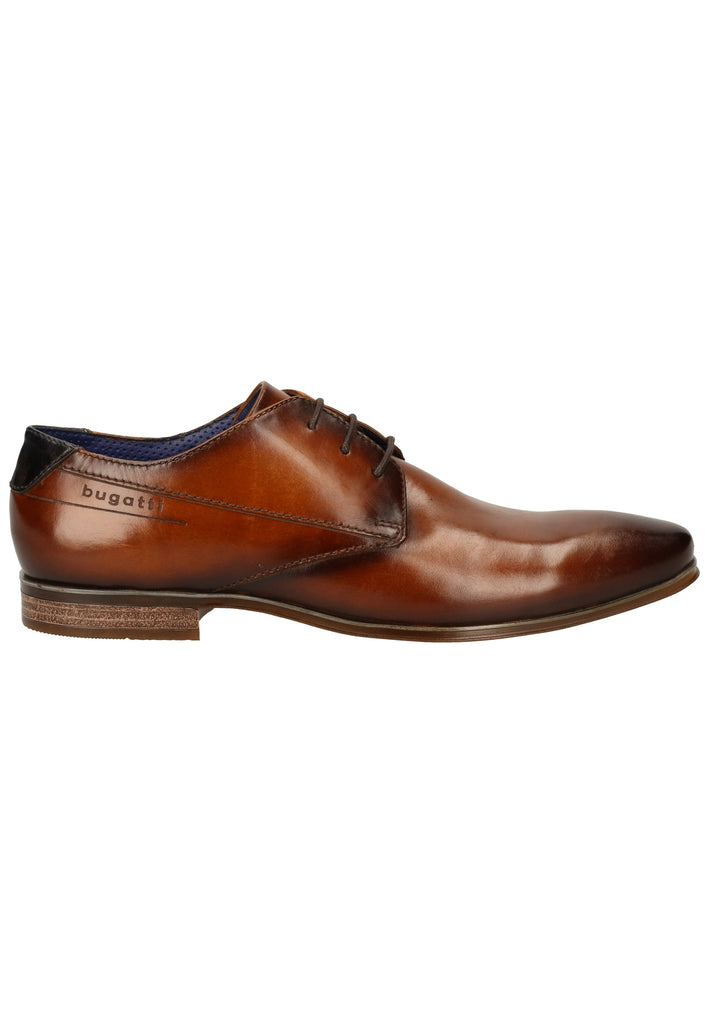 Bugatti Businessschuhe Glattleder Cognac