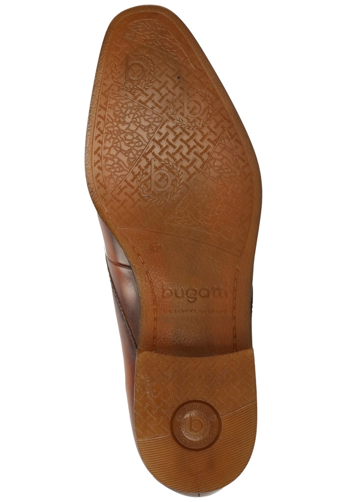 Bugatti Businessschuhe Glattleder Cognac