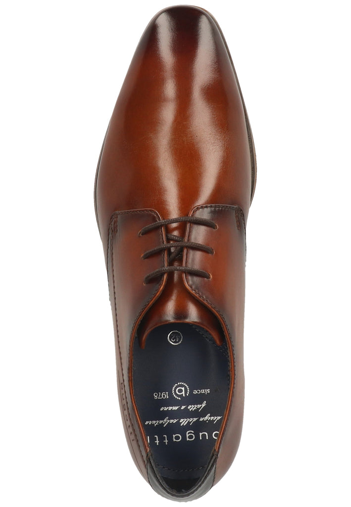 Bugatti Businessschuhe Glattleder Cognac