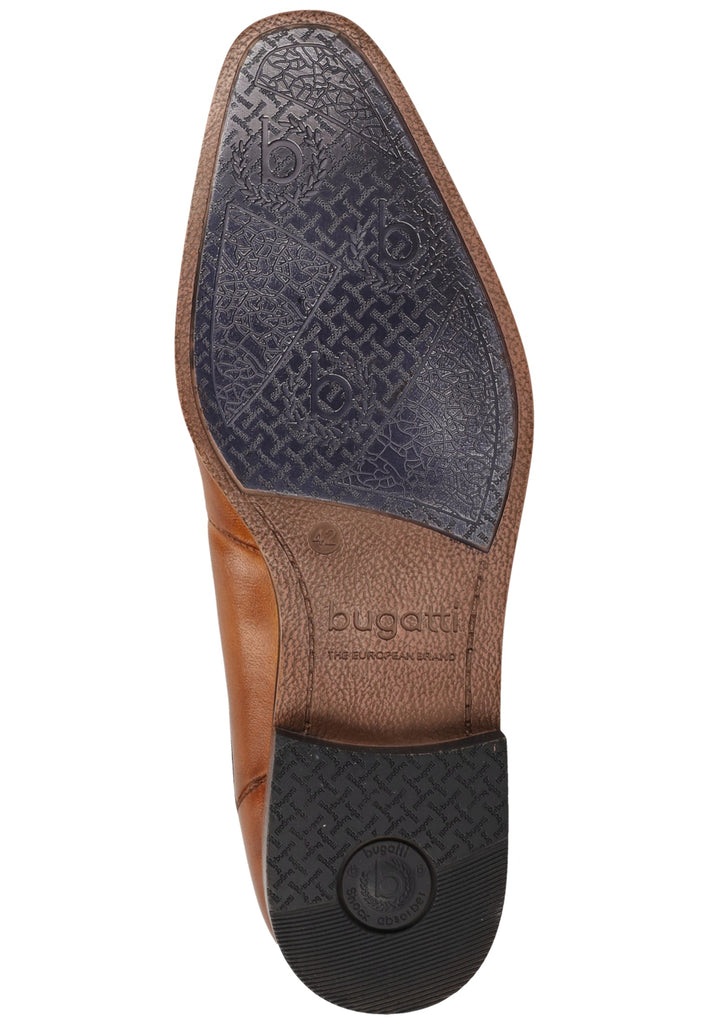 Bugatti Businessschuhe Glattleder Cognac