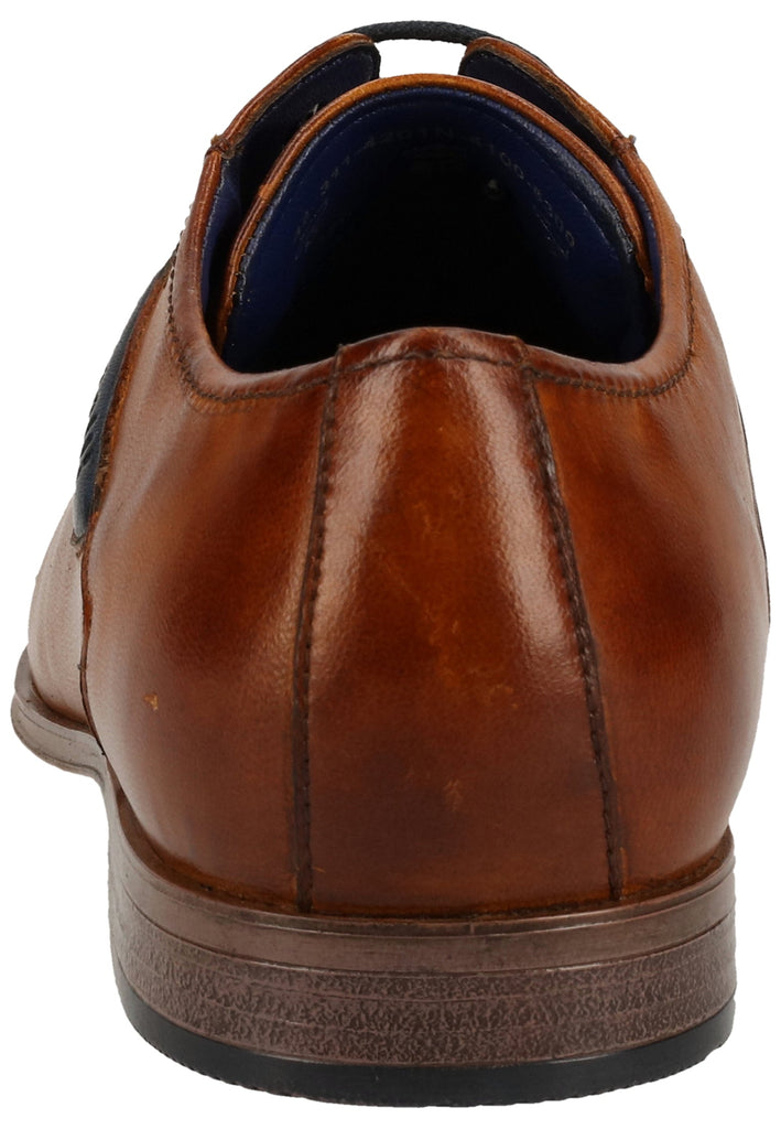 Bugatti Businessschuhe Glattleder Cognac