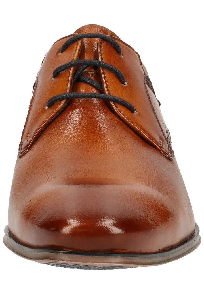 Bugatti Businessschuhe Glattleder Cognac